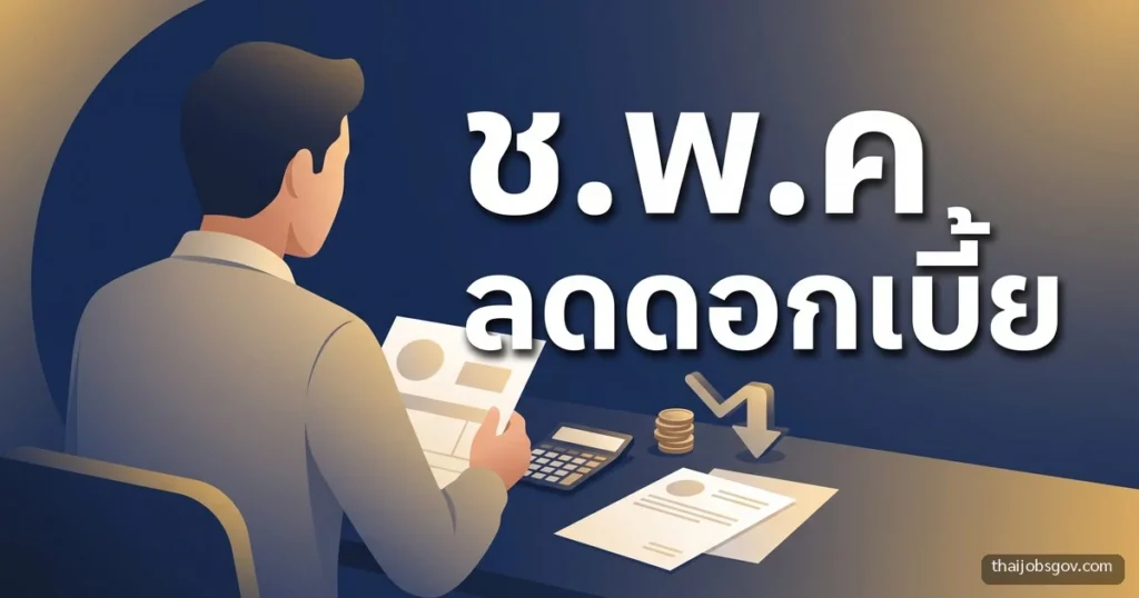 ช.พ.ค. ลดดอกเบี้ยเหลือ 3.50% ลงทะเบียนถึง 31 ต.ค. 69