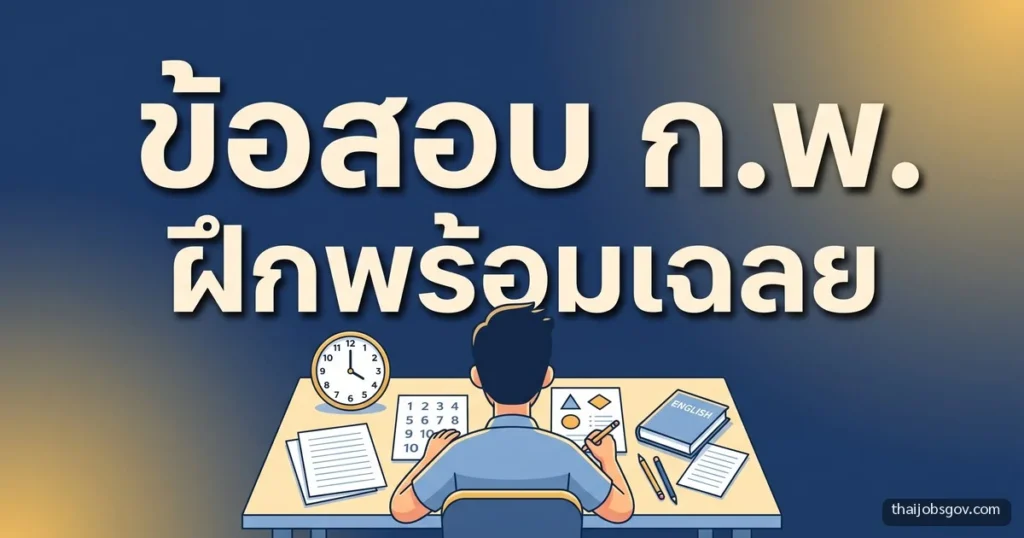 ข้อสอบ ก.พ. 2570 แนวข้อสอบภาค ก พร้อมเฉลย