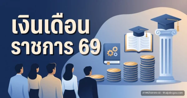 เงินเดือนข้าราชการ 2569 ตามวุฒิ ปวช. ปวส. ป.ตรี