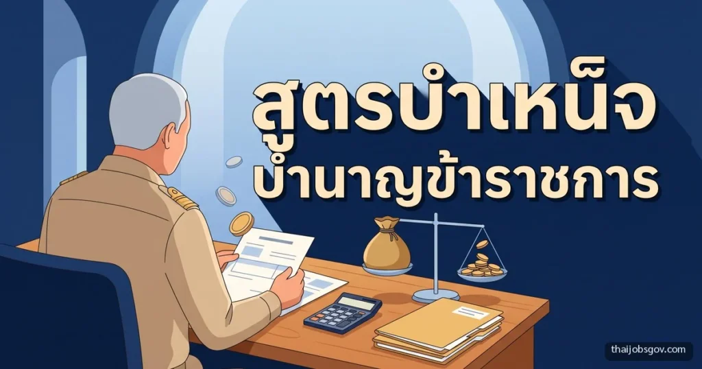 บำเหน็จ บำนาญ ข้าราชการ คำนวณอย่างไร เช็กสูตร กบข.