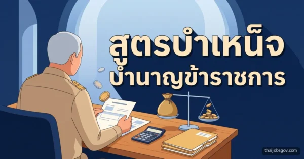 บำเหน็จ บำนาญ ข้าราชการ คำนวณอย่างไร เช็กสูตร กบข.