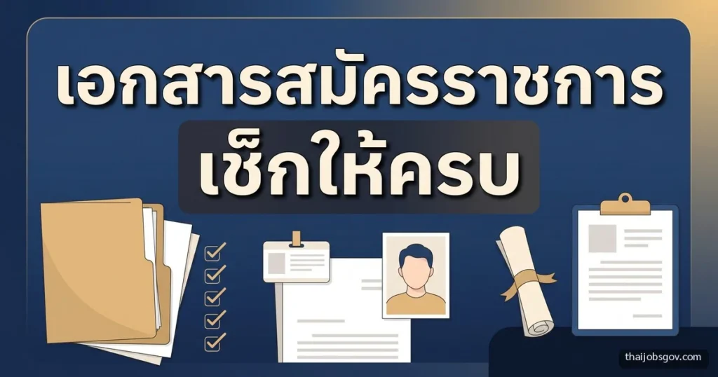 เอกสารสมัครงานราชการ ต้องเตรียมอะไรบ้าง เช็กก่อนยื่น