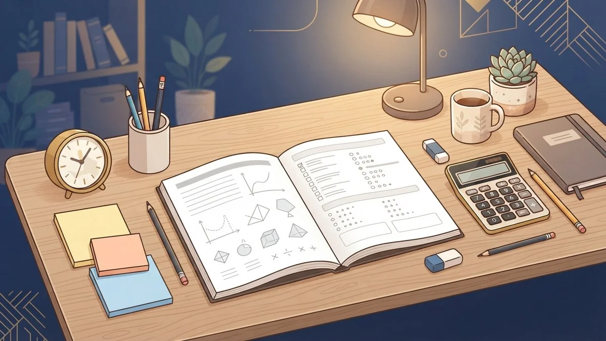 ภาพวาดโต๊ะอ่านหนังสือสำหรับเตรียมสอบครูผู้ช่วย ภาค ก และภาค ข