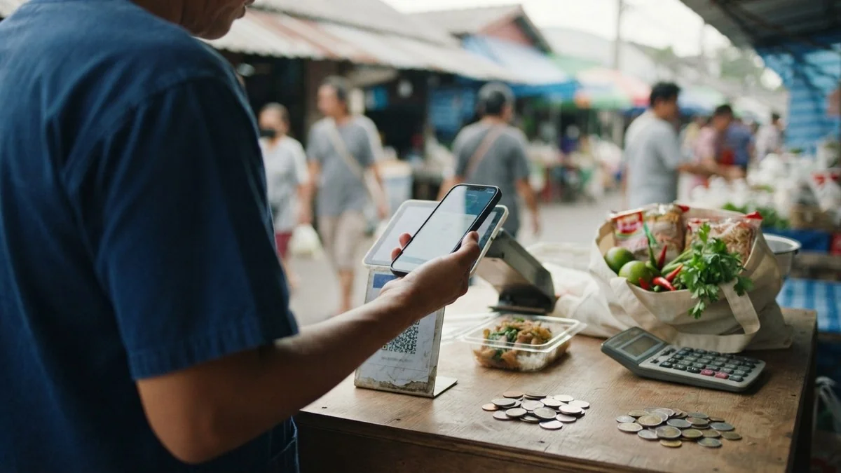 การใช้สิทธิ์ไทยช่วยไทยพลัสผ่านโทรศัพท์เพื่อซื้ออาหารและสินค้า